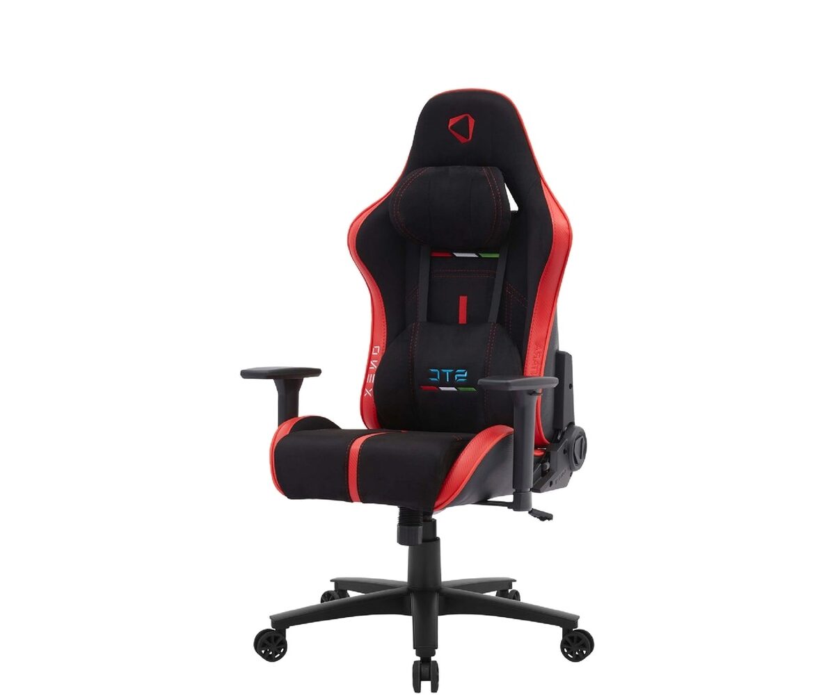 Gaming kėdė Onex STC, Alcantara, juoda/raudona