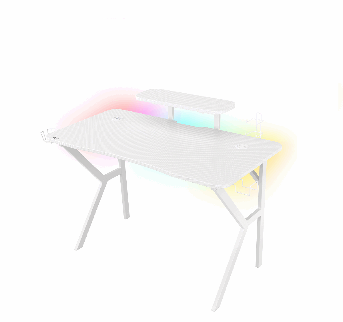 Gaming stalas Genesis Holm 320 RGB, 125 x 63,5 cm, baltas