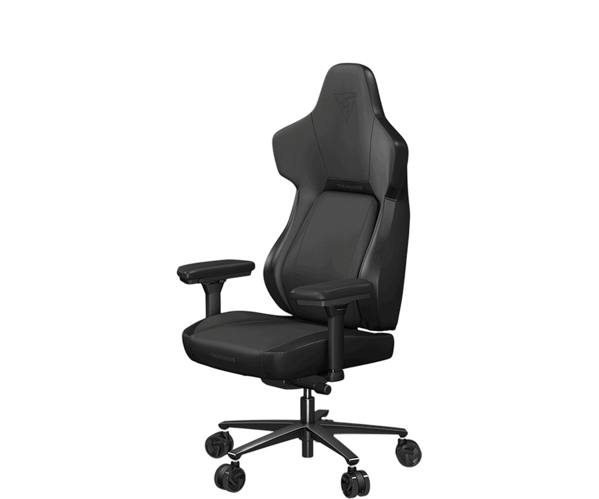 Žaidimų kėdė ThunderX3 CORE modern, eko oda, juoda