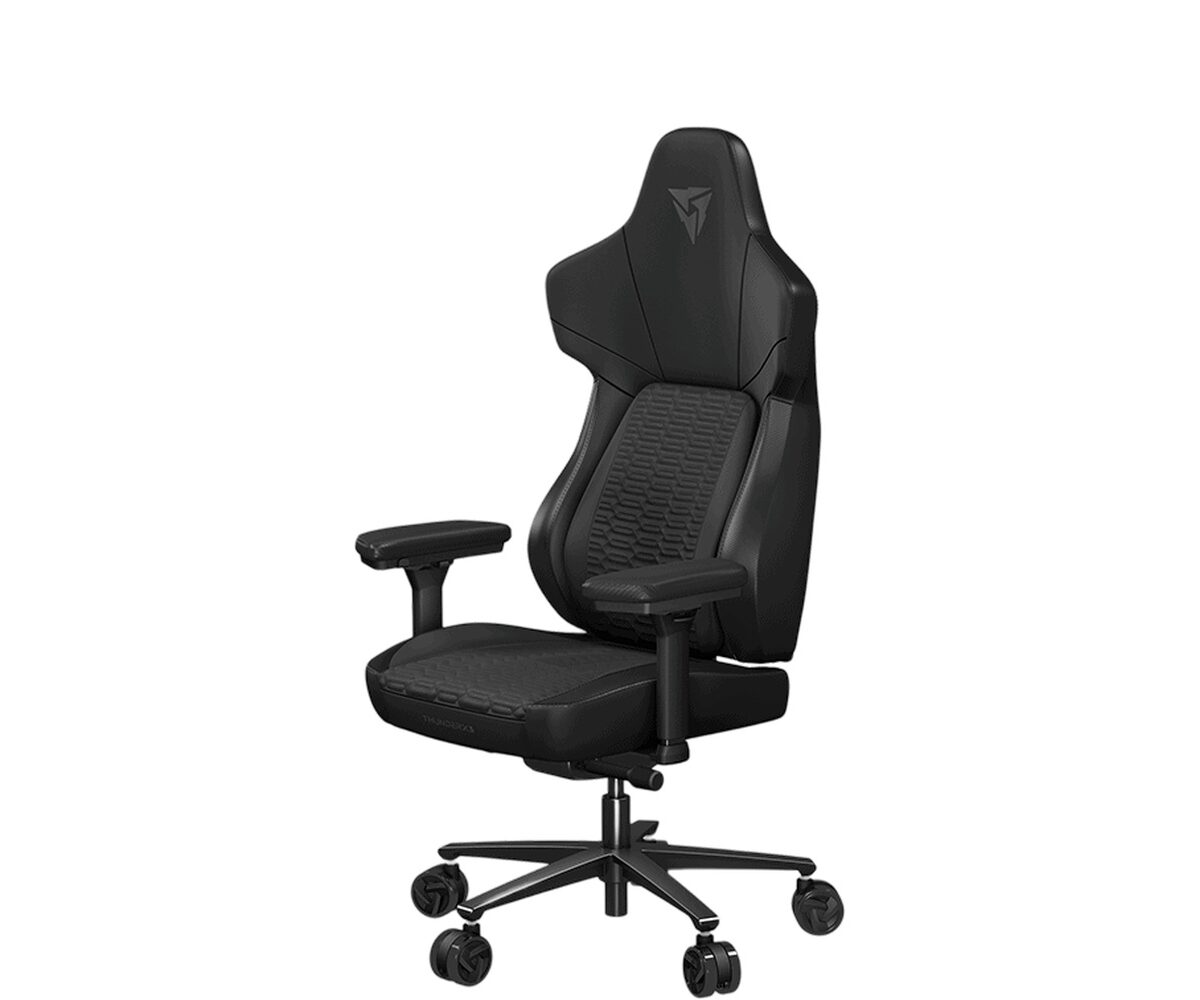 Žaidimų kėdė ThunderX3 CORE racer, tekstūruotas gobelenas, eko oda, juoda