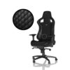 Žaidimų kėdė Noblechairs EPIC, natūrali oda, juoda