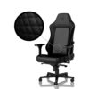 Žaidimų kėdė Noblechairs HERO, eko oda, juoda, juodos siūlės