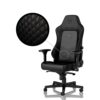 Žaidimų kėdė Noblechairs HERO, natūrali oda, juoda, juodos siūlės
