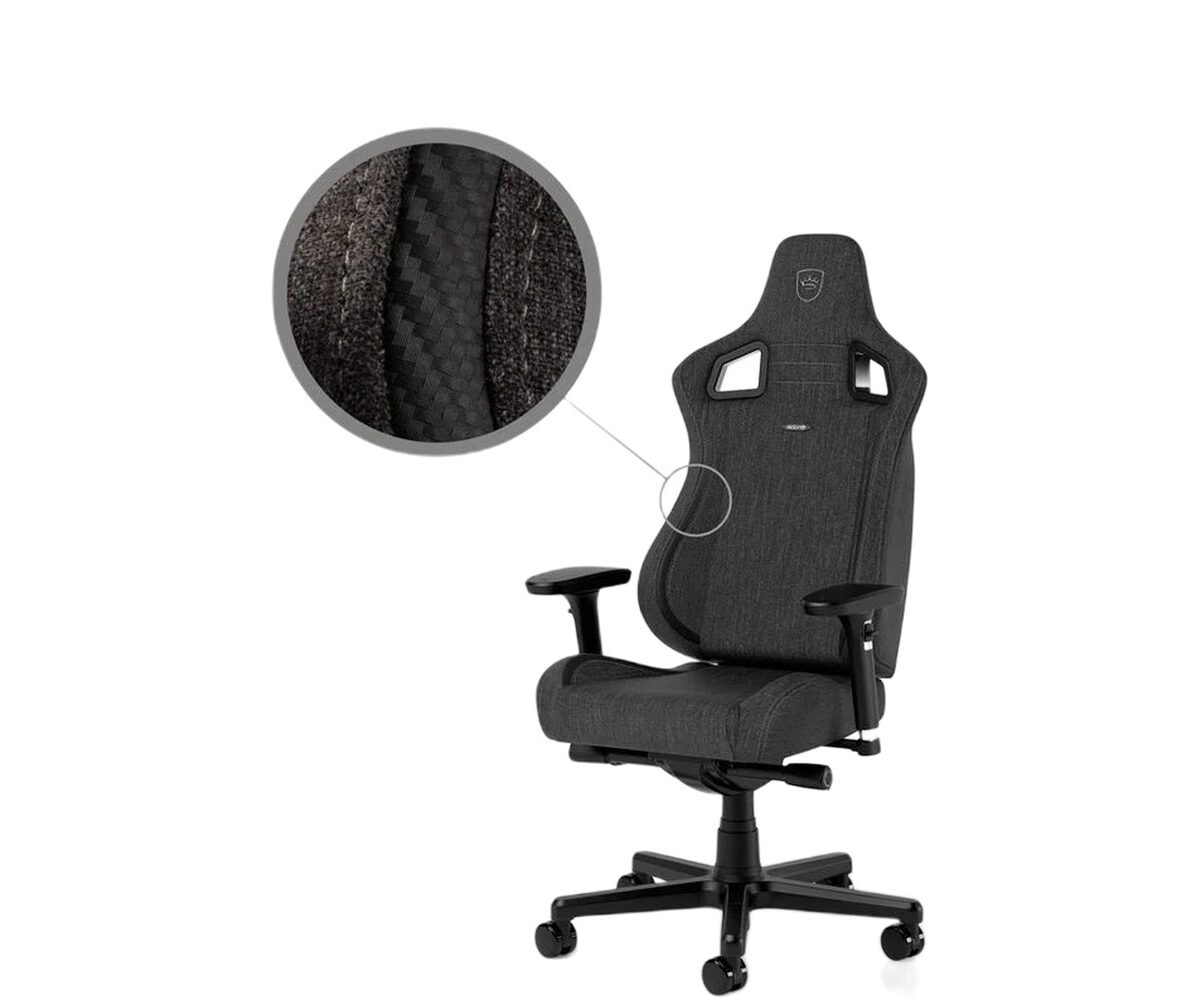 Žaidimų kėdė Noblechairs EPIC Compact, gobelenas, tamsiai pilkas