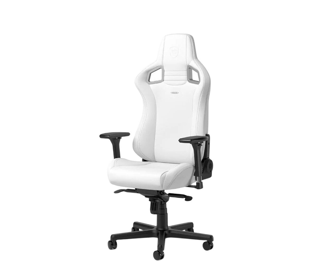 Žaidimų kėdė Noblechairs EPIC, high-tech eko oda, balta