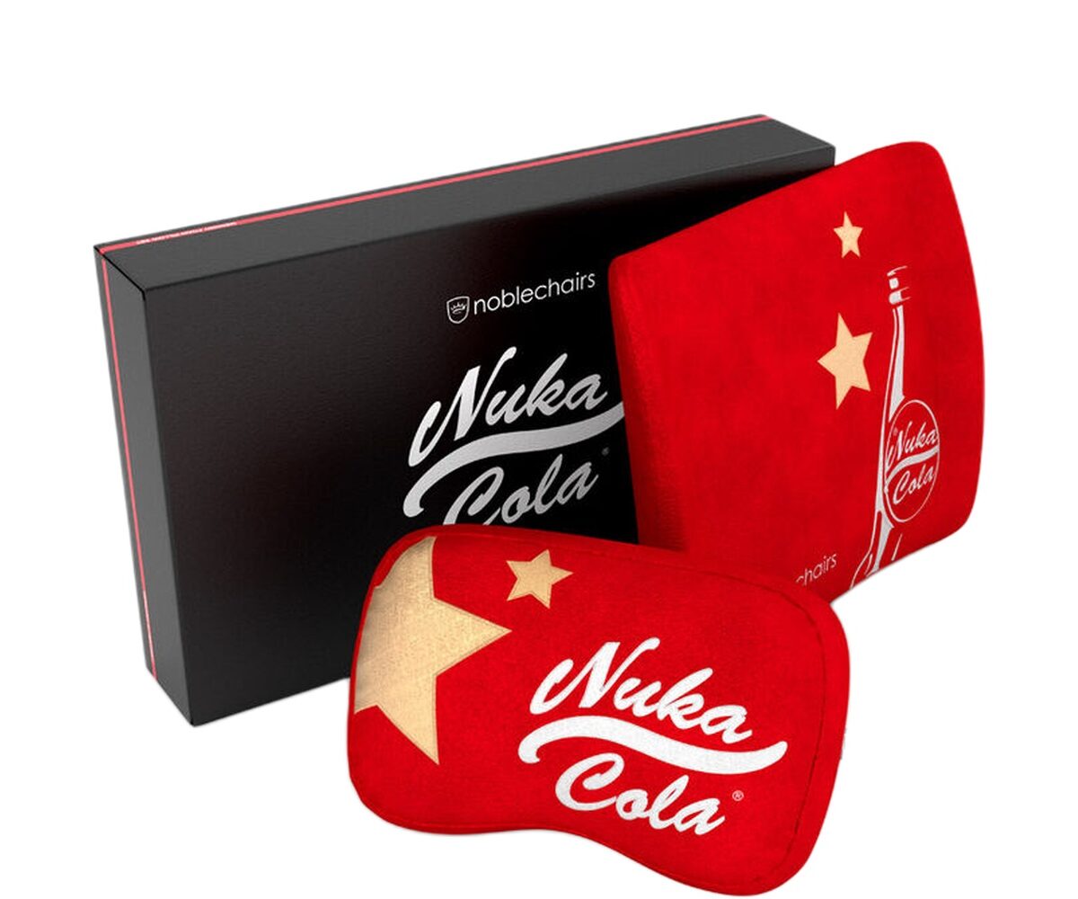 Žaidimų kėdės pagalvių rinkinys Noblechair EPIC/ICON/HERO/LEGEND kėdėms, Fallout Nuka-Cola Edition, gobelenas