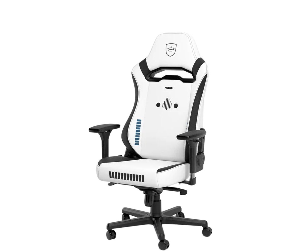 Žaidimų kėdė Noblechairs HERO ST, Stormtrooper Edition, high-tech eko oda, balta/juoda