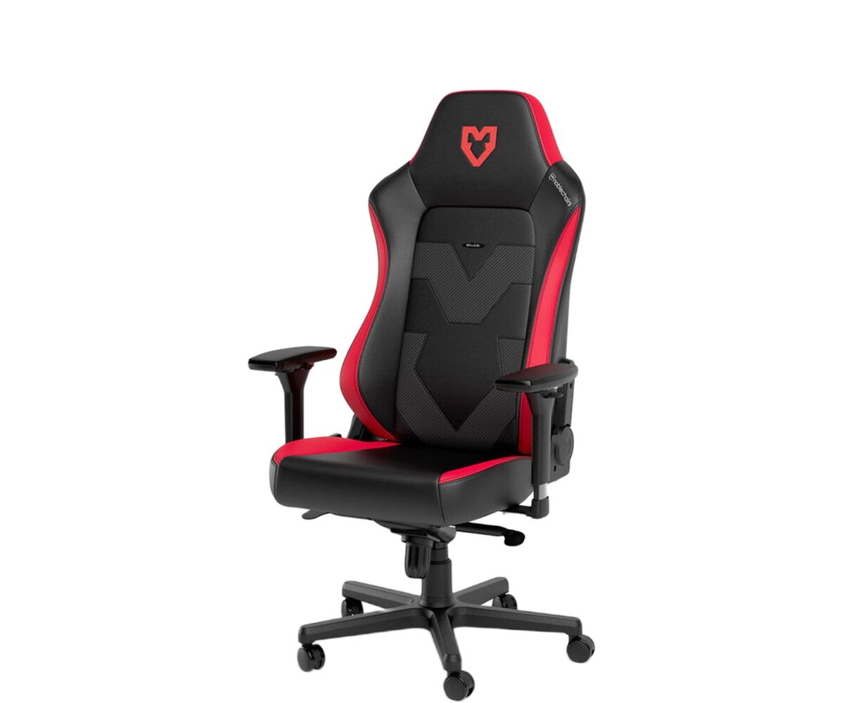 Žaidimų kėdė Noblechairs HERO, MOUZ Edition, eko oda, juoda/raudona