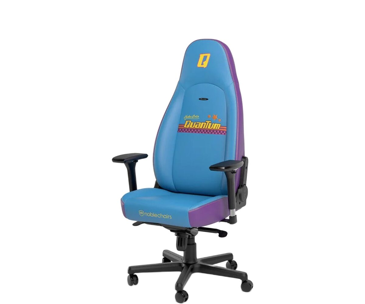 Žaidimų kėdė Noblechairs ICON, Fallout Nuka-Cola Quantum Edition, eko oda, mėlyna/violetinė