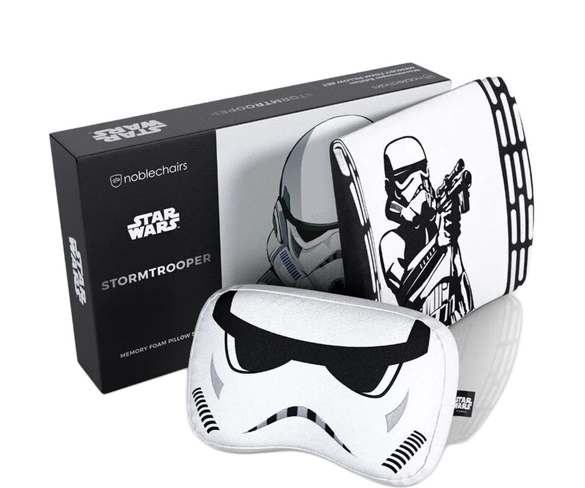 Žaidimų kėdės pagalvių rinkinys Noblechair EPIC/ICON/HERO/LEGEND kėdėms, Stormtrooper Edition, gobelenas