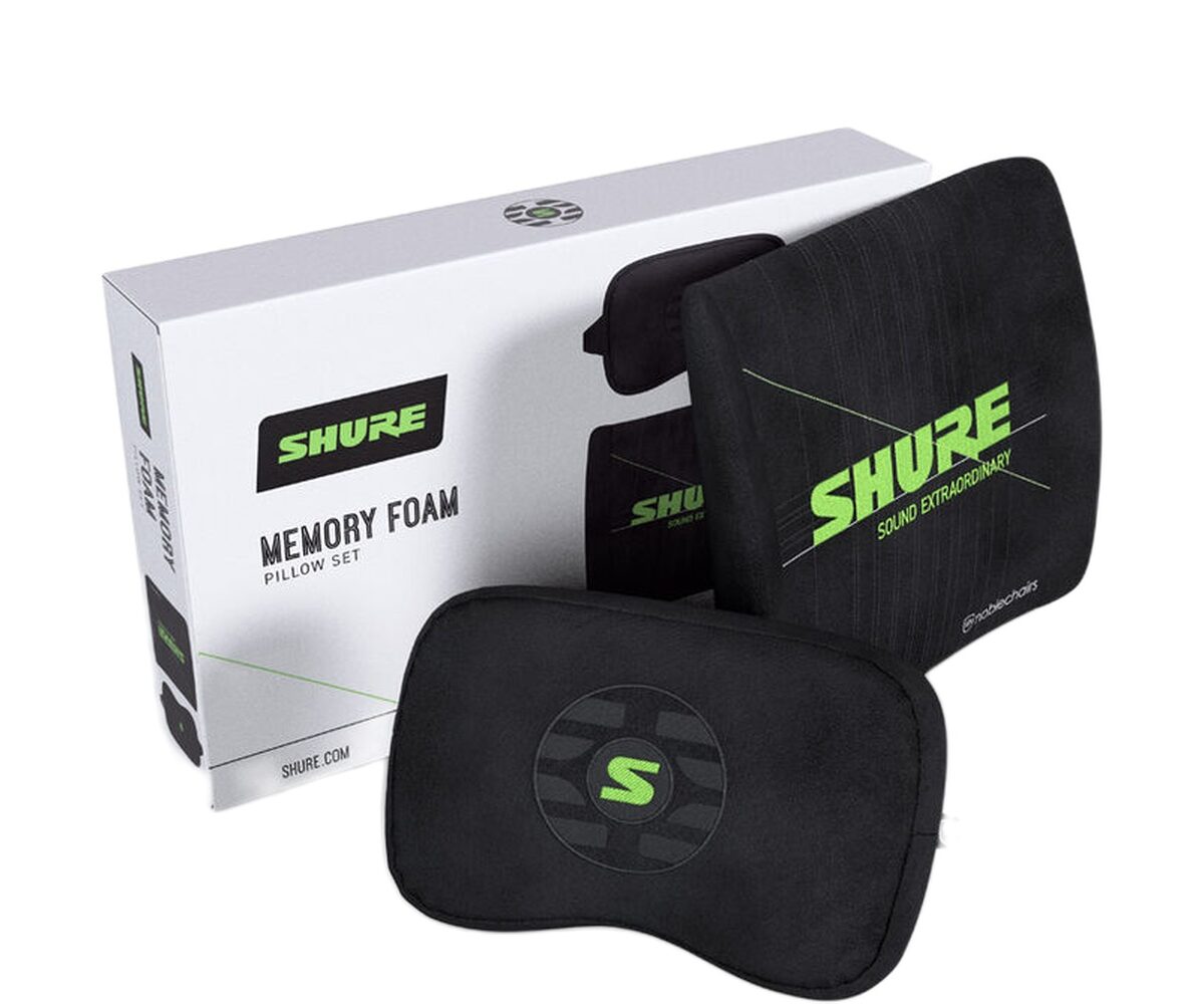 Žaidimų kėdės pagalvių rinkinys Noblechair EPIC/ICON/HERO/LEGEND kėdėms, Shure Edition, gobelenas