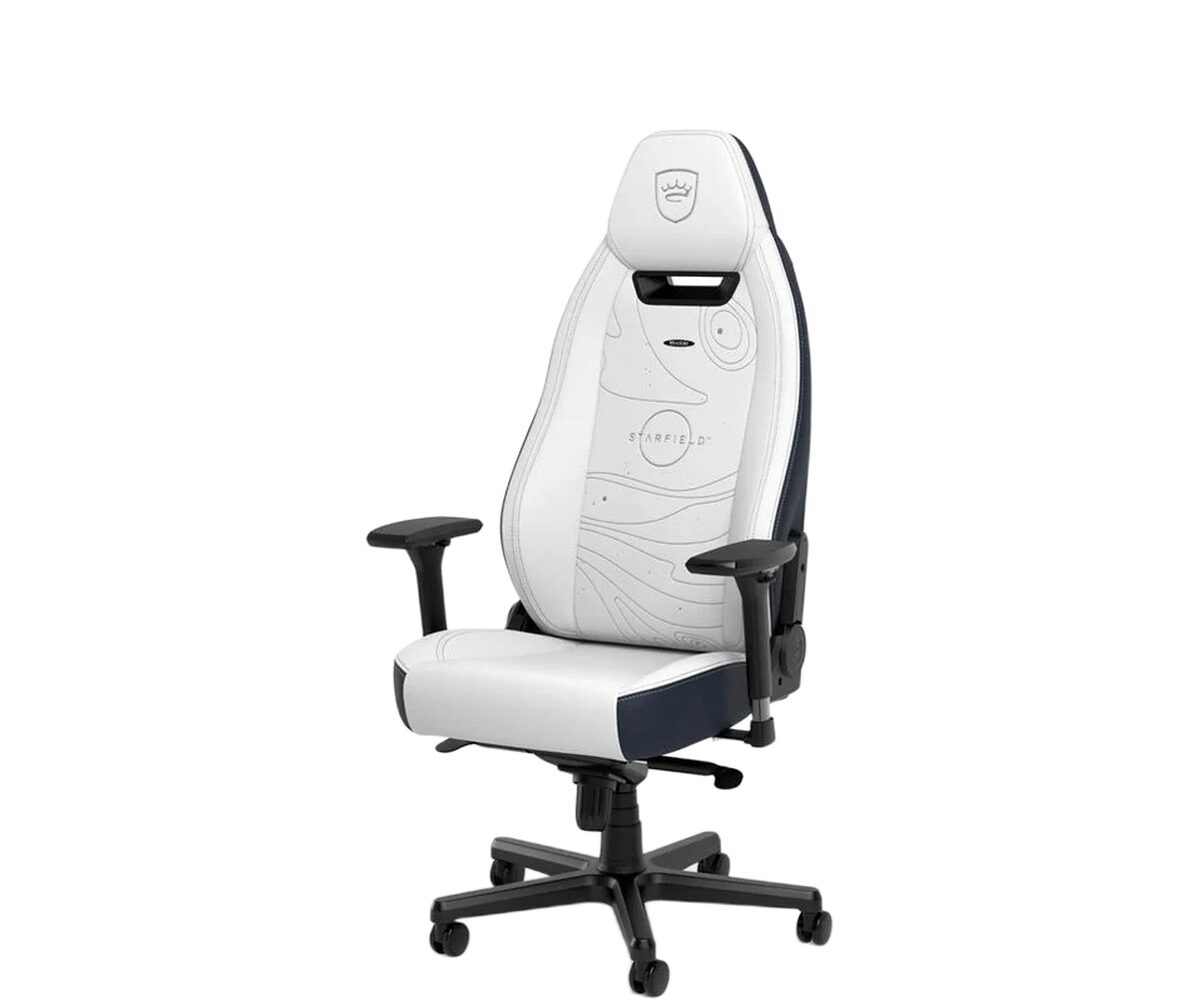 Žaidimų kėdė Noblechairs LEGEND, Starfield Edition, high-tech eko oda, balta