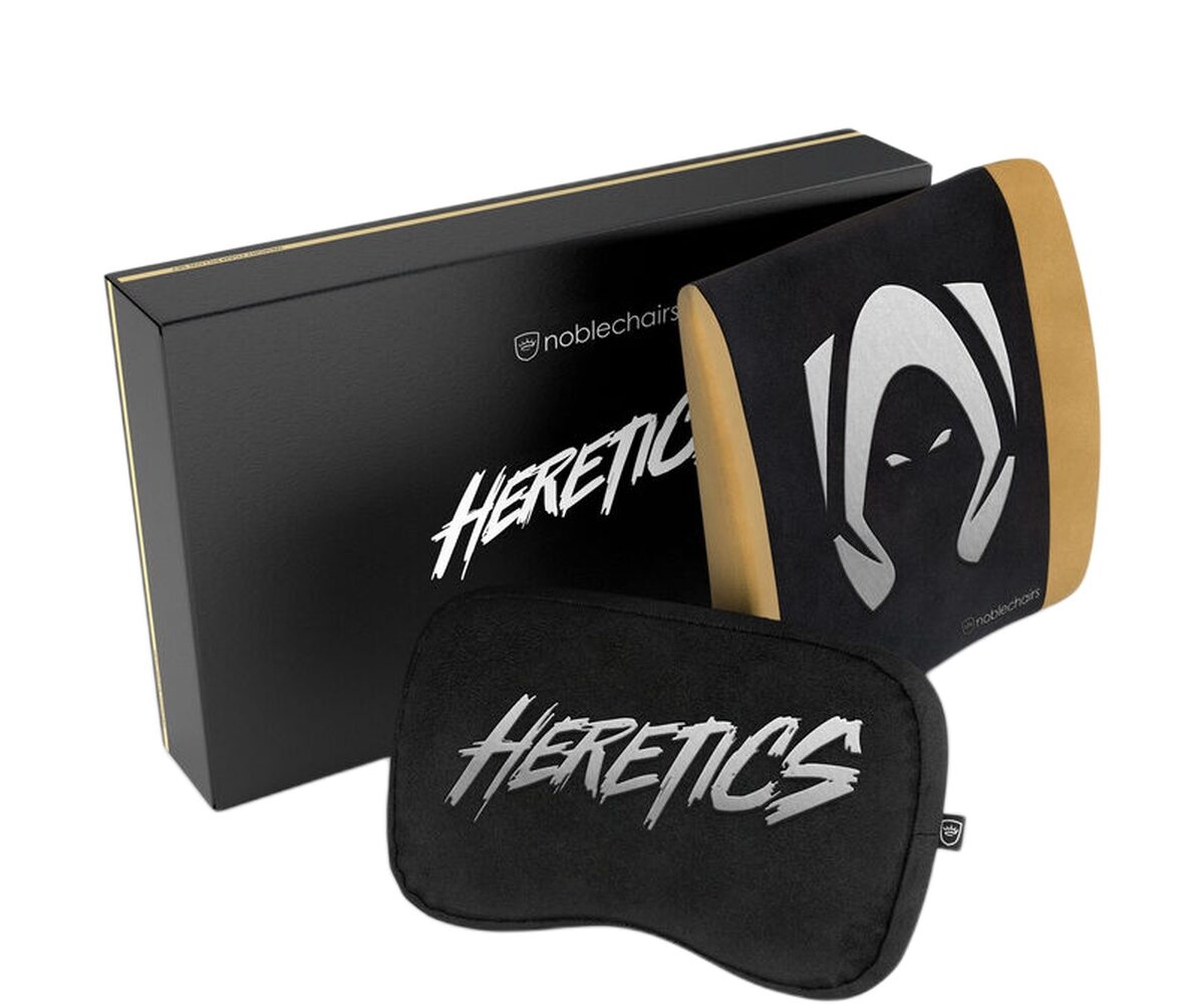 Žaidimų kėdės pagalvių rinkinys Noblechair EPIC/ICON/HERO/LEGEND kėdėms, Heretics Edition, gobelenas