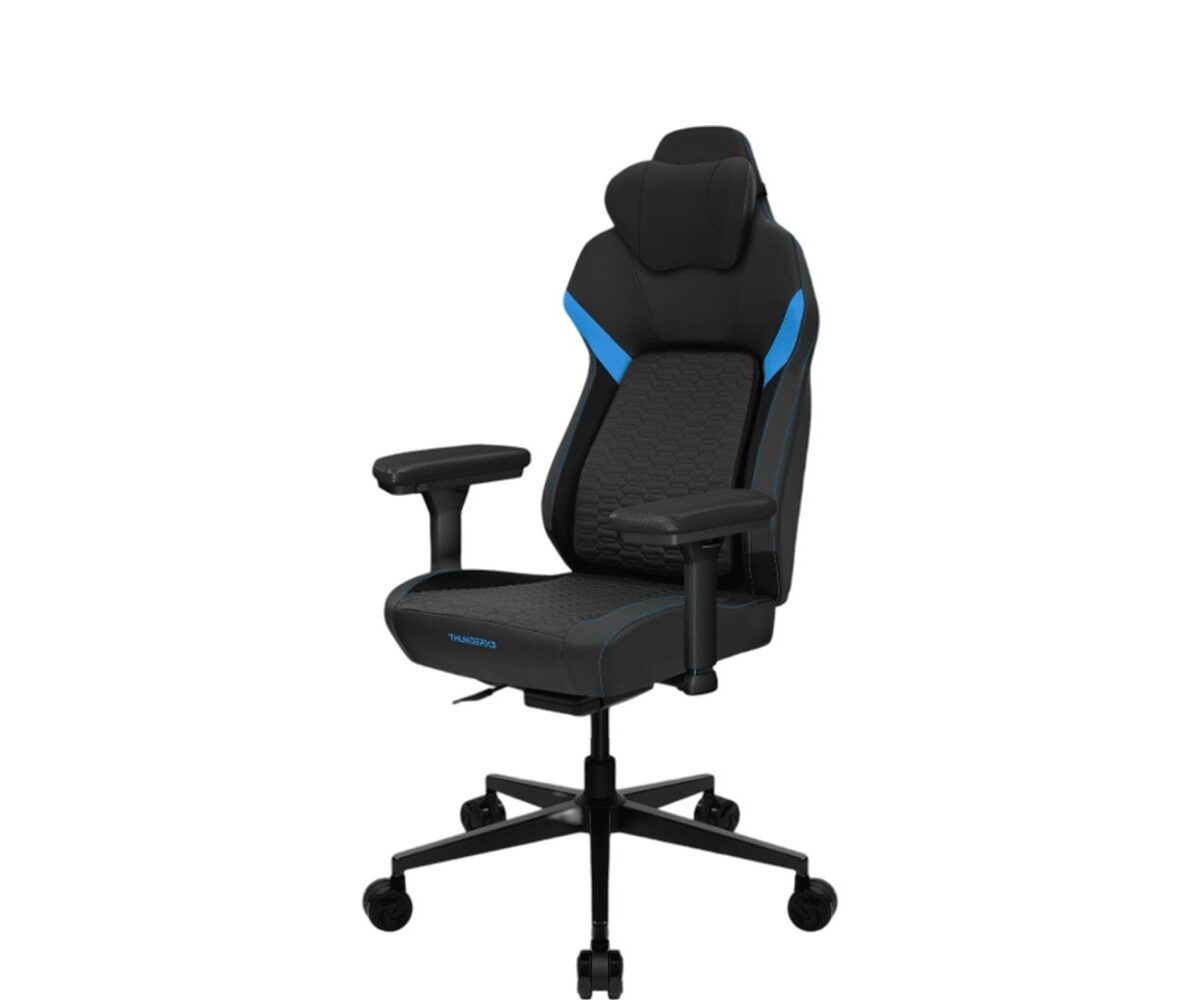 Žaidimų kėdė ThunderX3 CORE smart racer, tekstūruotas gobelenas, juodas/mėlynas