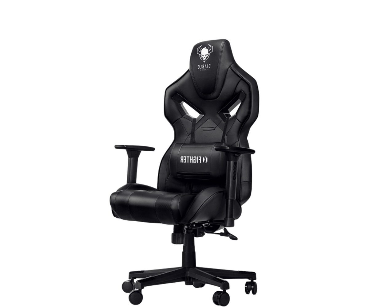 Žaidimų kėdė Diablo X-Fighter, Normal dydis, eko oda, juoda