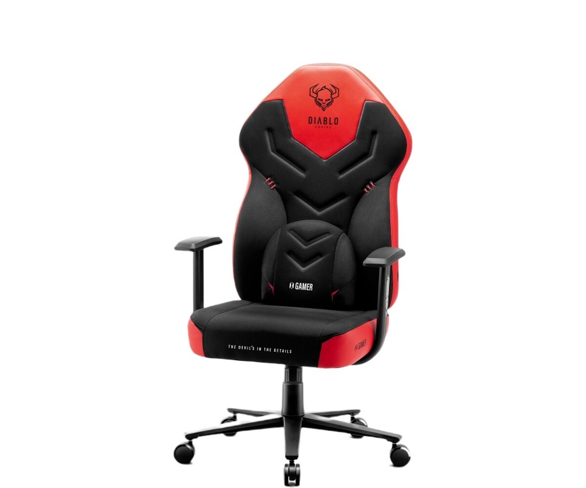 Žaidimų kėdė Diablo X-Gamer 2.0, Normal dydis, gobelenas, juodas/raudonas
