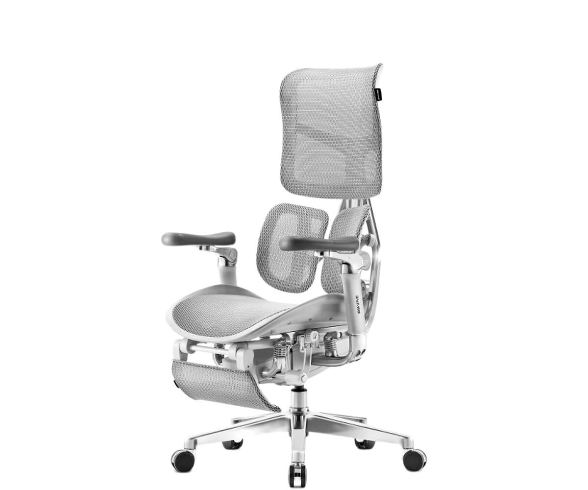 Ergonominė kėdė Brave V-KINETIC, tinklas, pilkas