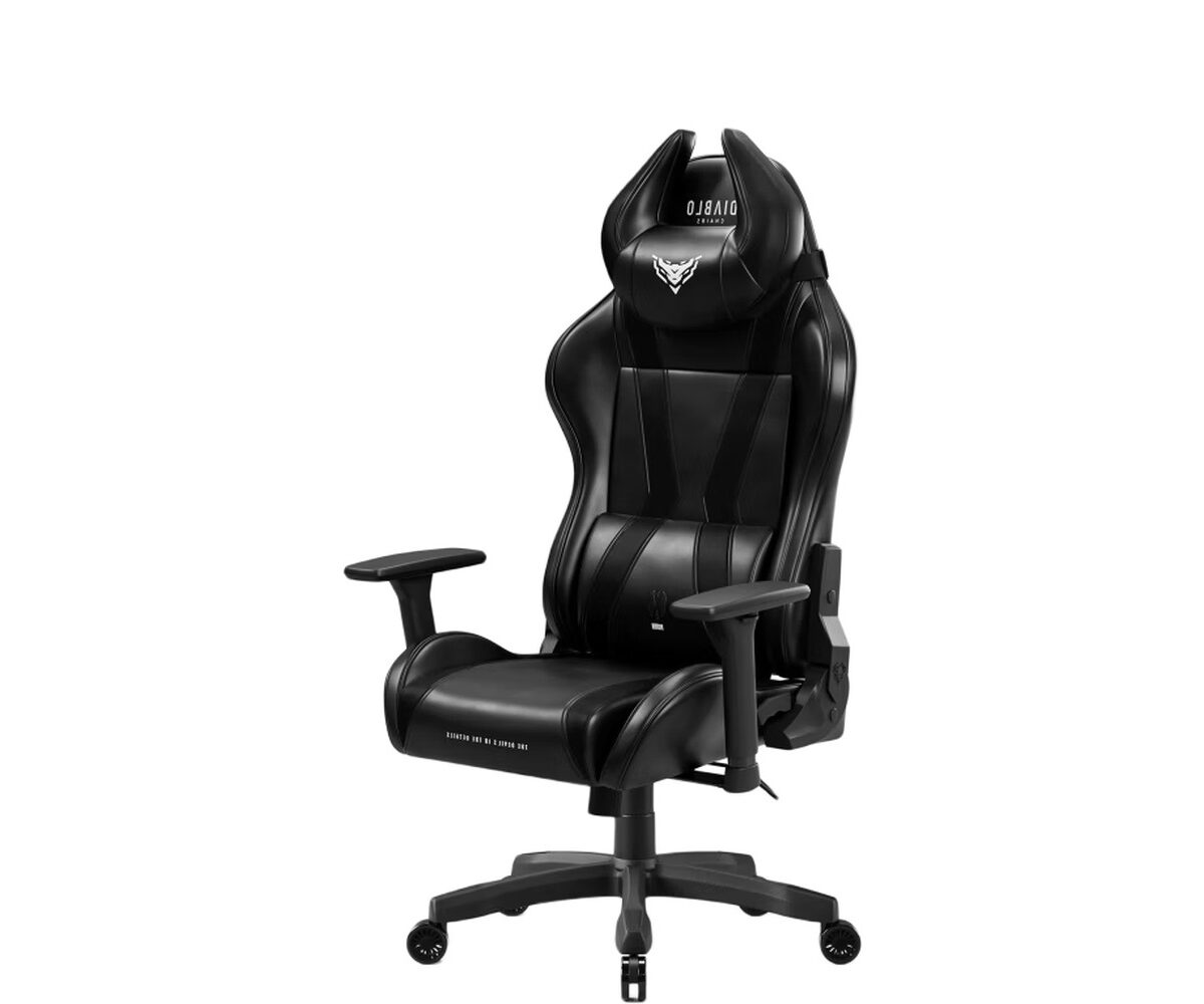 Žaidimų kėdė Diablo X-Horn 2.0, King dydis, eko oda, juoda