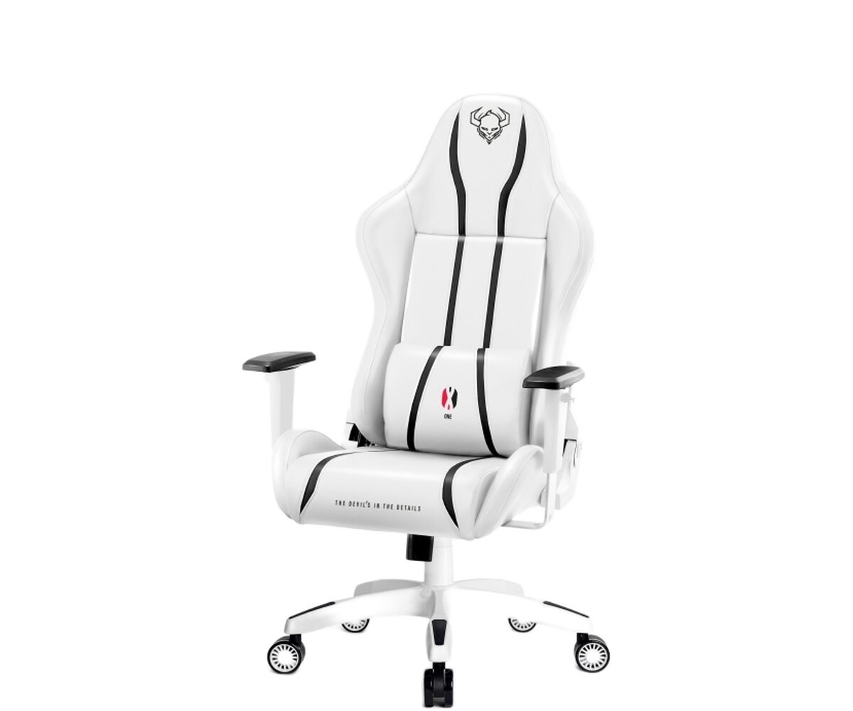 Žaidimų kėdė Diablo X-One 2.0, King dydis, eko oda, balta/juoda