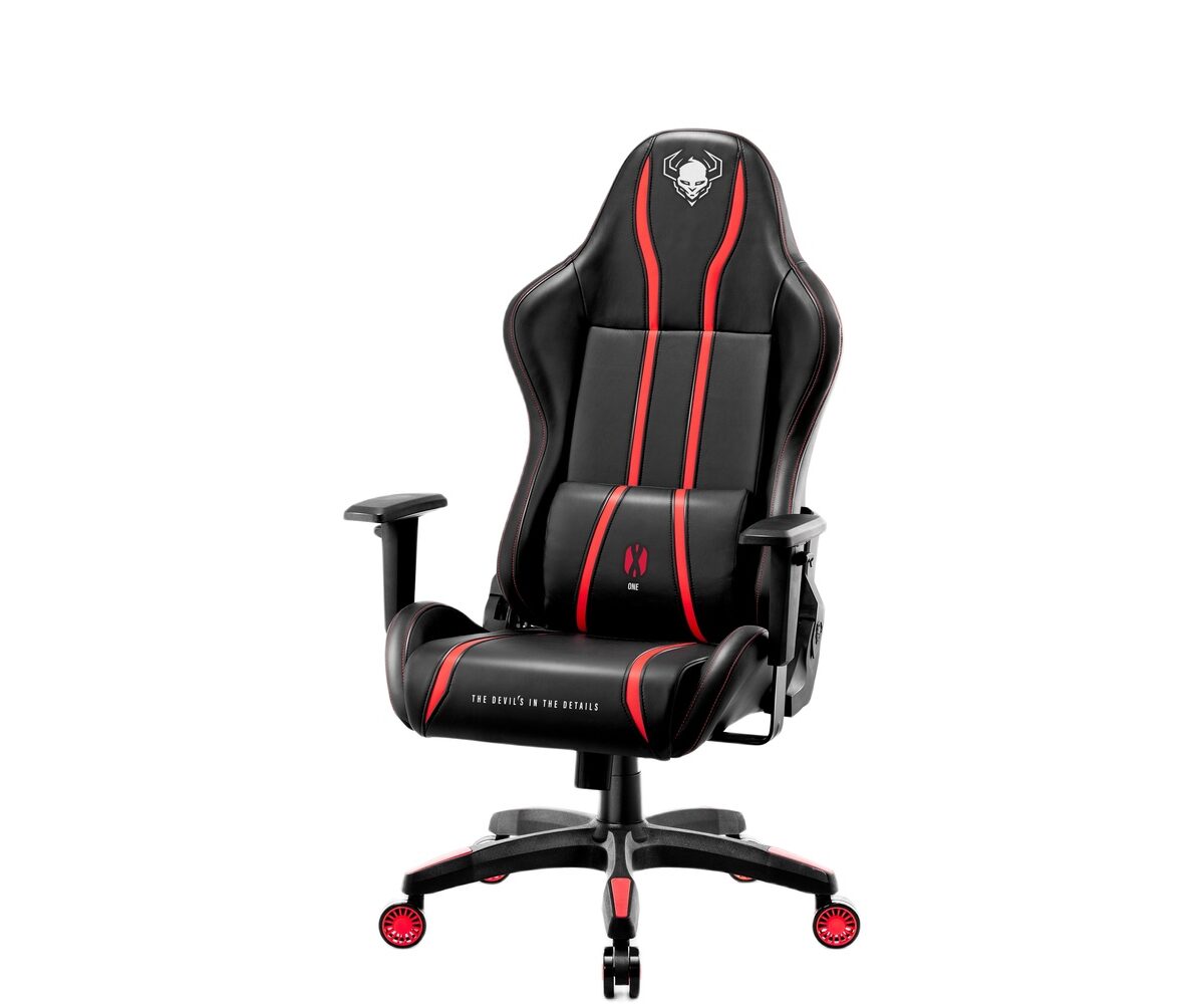 Žaidimų kėdė Diablo X-One 2.0, King dydis, eko oda, juoda/raudona