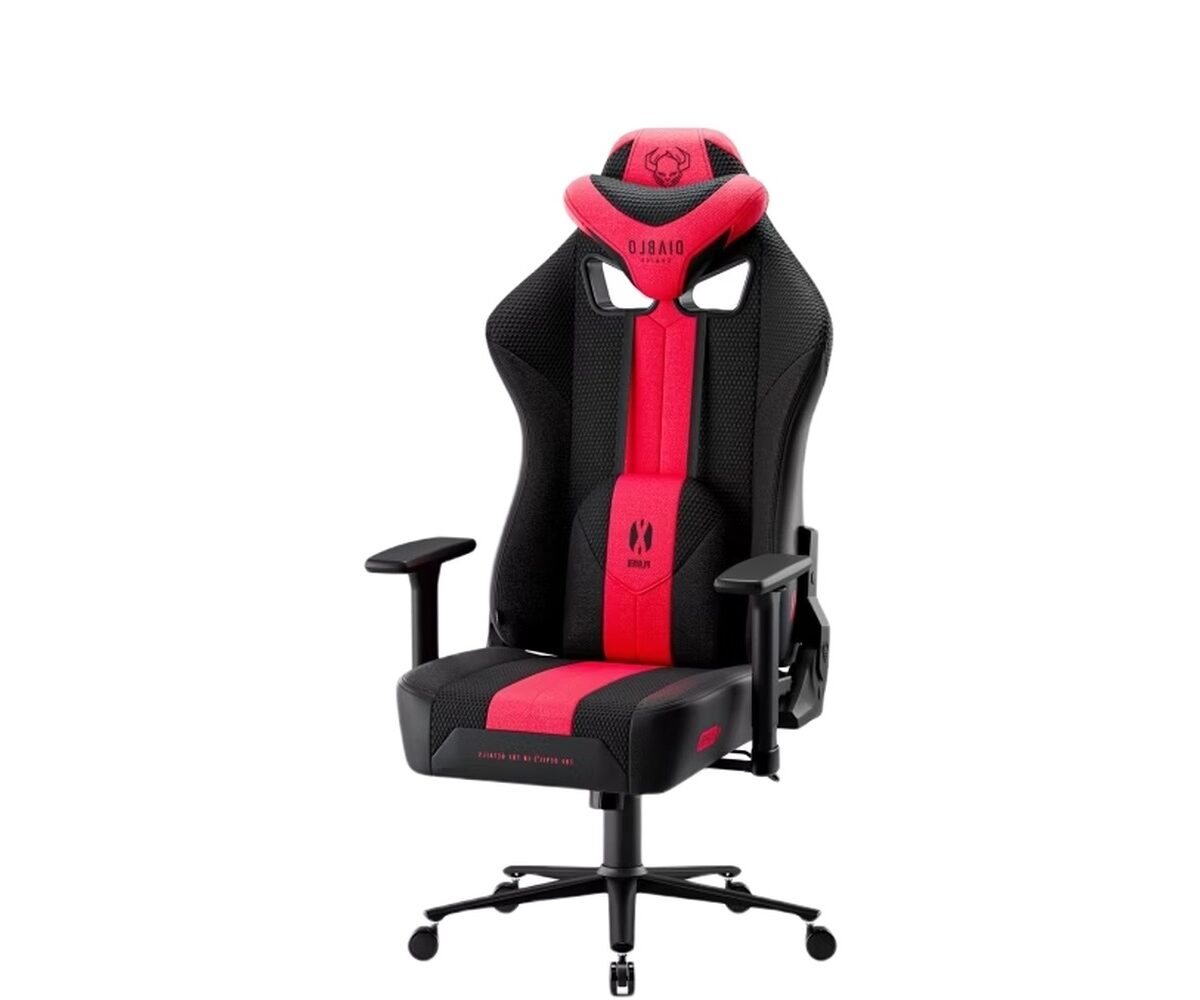 Žaidimų kėdė Diablo X-Player 2.0, Normal dydis, gobelenas, juodas/raudonas